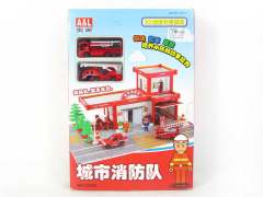 Metal Free Wheel Fire Engine toys