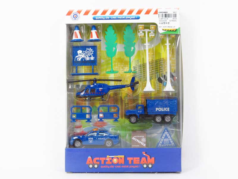 Metal Police Set toys