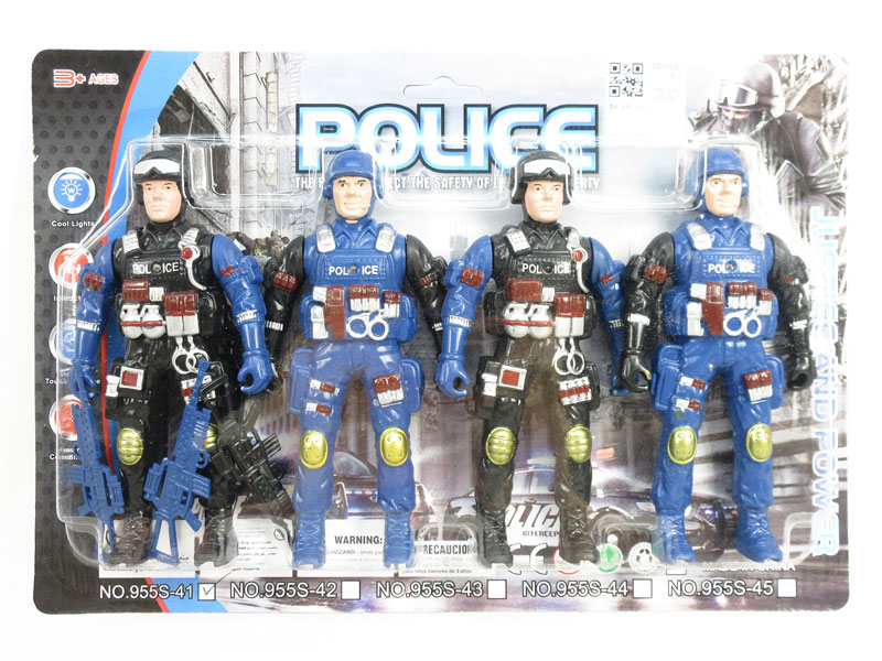 Police Man Set W/L(4in1) toys