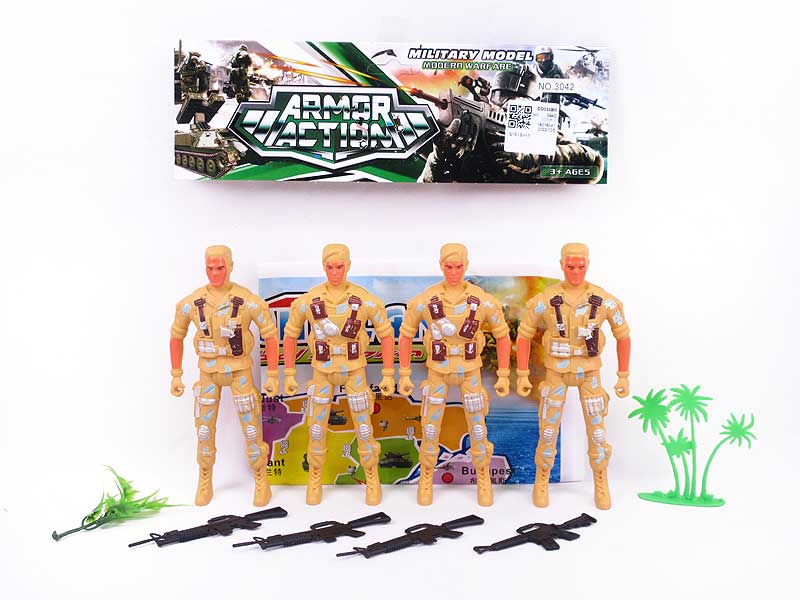16cm Soldier Set(4in1) toys