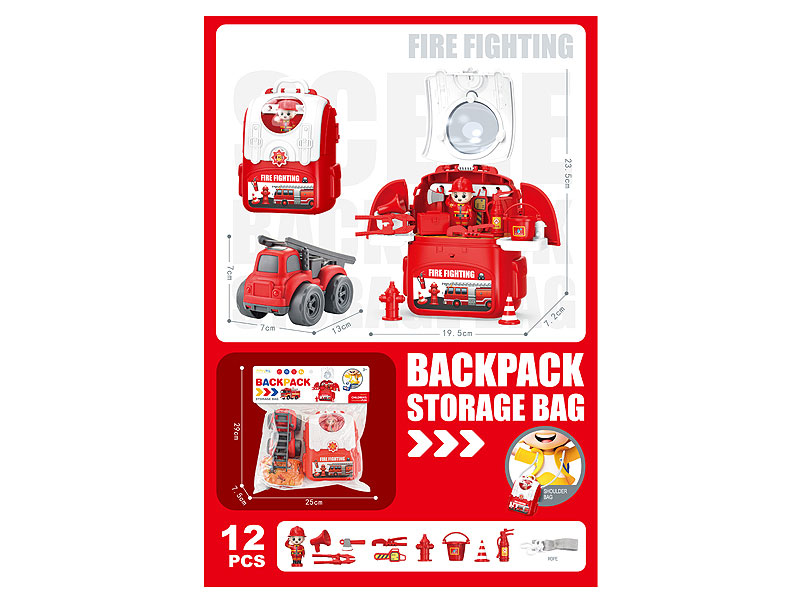 Fire Protection Suit & Friction Car toys