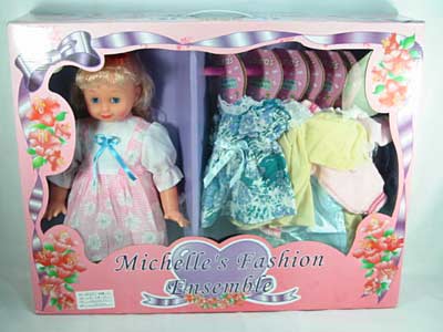 16＂dolls w/6 set dresses toys