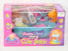 6"Doll & Tub toys