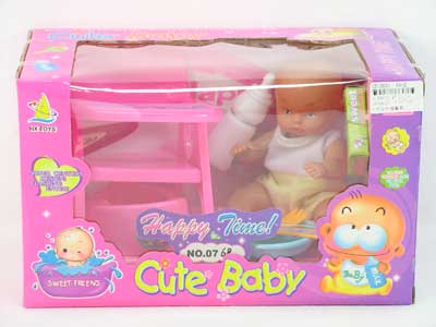 6"Doll & Kitchen Set toys