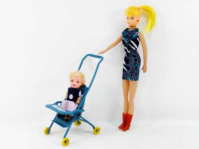 11" Doll & Go-cart toys
