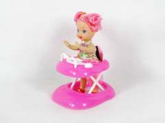 3.5''Doll & Go-cart toys