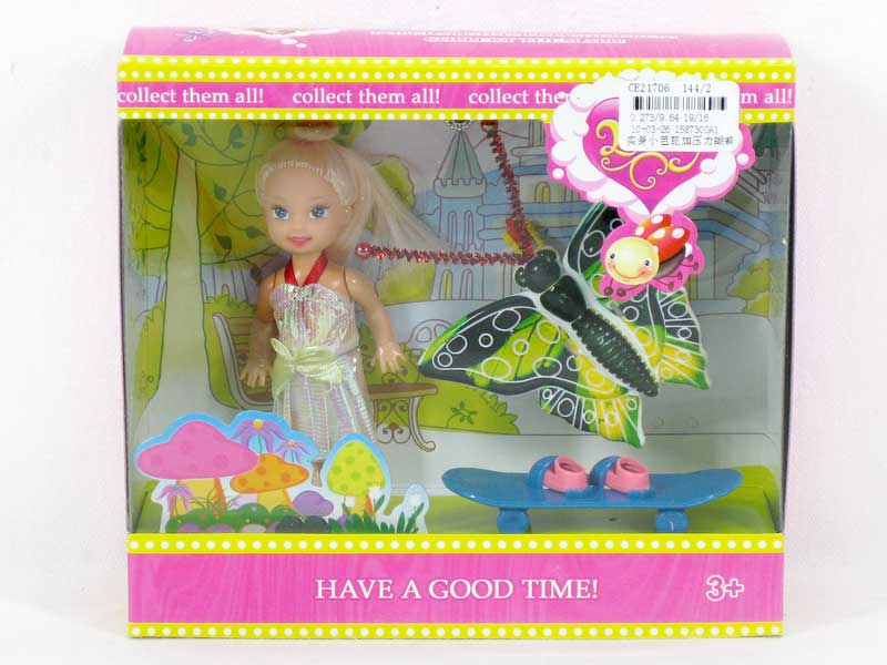 Doll & Press Butterfly toys