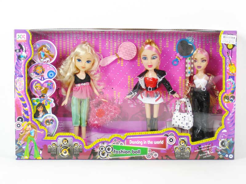 9"Doll Set(3in1) toys