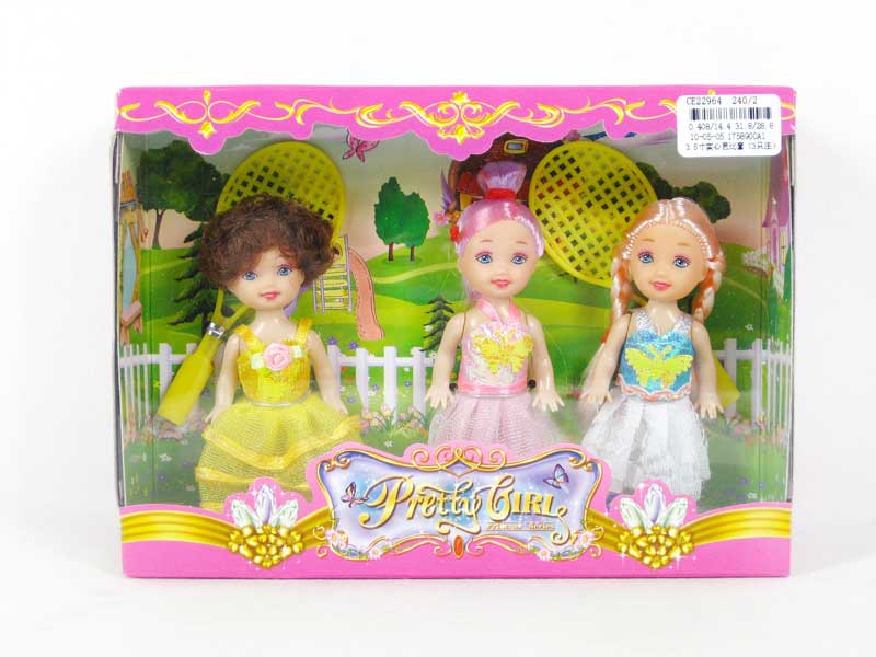 3.5"Doll Set(3in1) toys