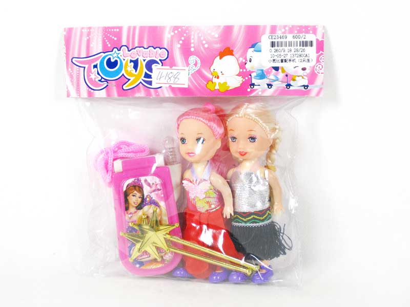 Doll Set & Mobile Telephone(2in1) toys