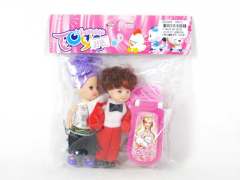 Doll Set & Mobile Telephone(2in1)