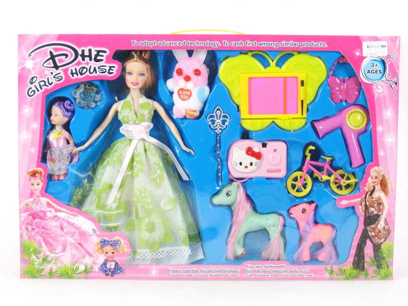 Doll Set(2in1) toys