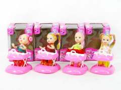 Doll & Free Wheel Car(4S) toys