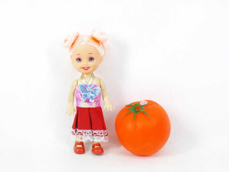 Doll & Latex Tomato toys