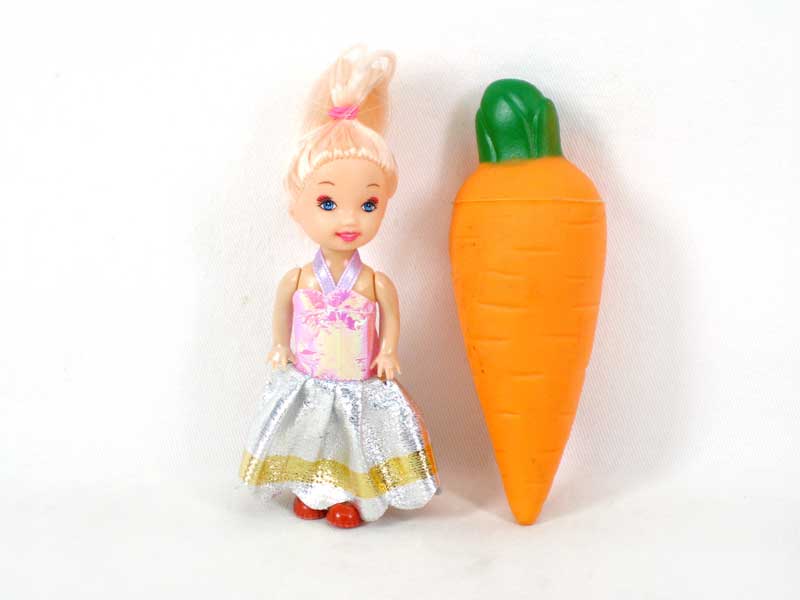 Doll & Latex Carrot toys