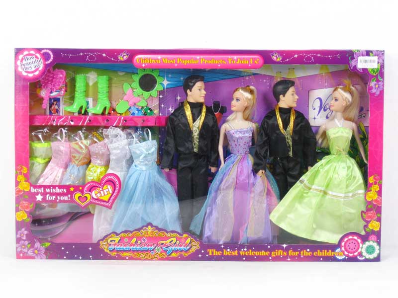 11.5"Doll Set(4in1) toys