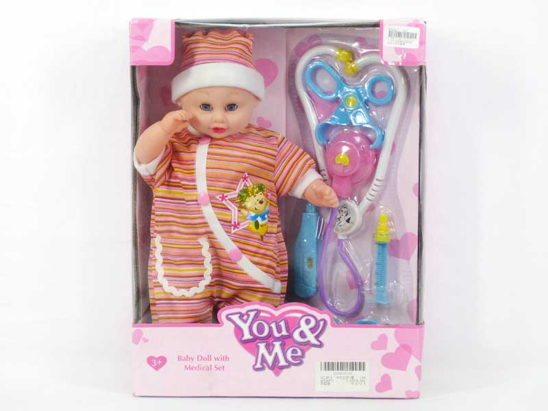 14"Doll & Doctor Set toys