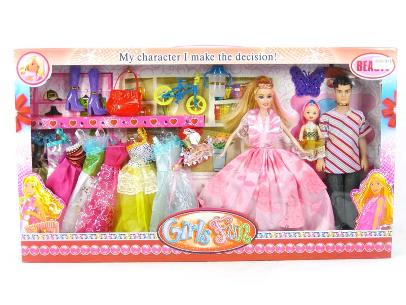 11.5"Doll Set(3in1) toys