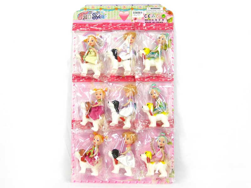 3"Doll Set(9in1) toys