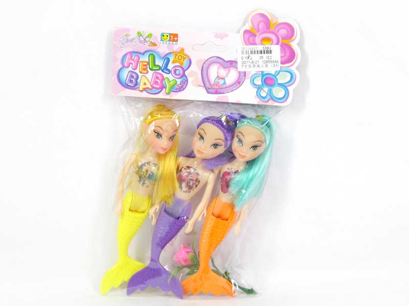 7"Mermaid Set(3in1) toys