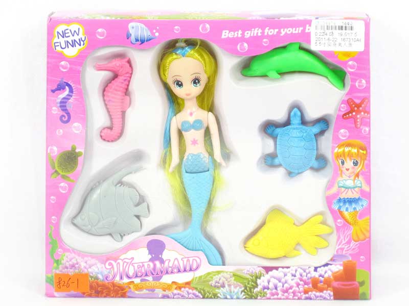 5.5"Mermaid Set toys