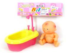 5.5"Doll & Plunge Bath