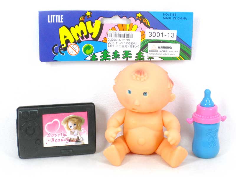 5.5"Doll & Camera & Feeding-bottle toys