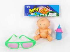 5.5"Doll & Glasses & Feeding-bottle