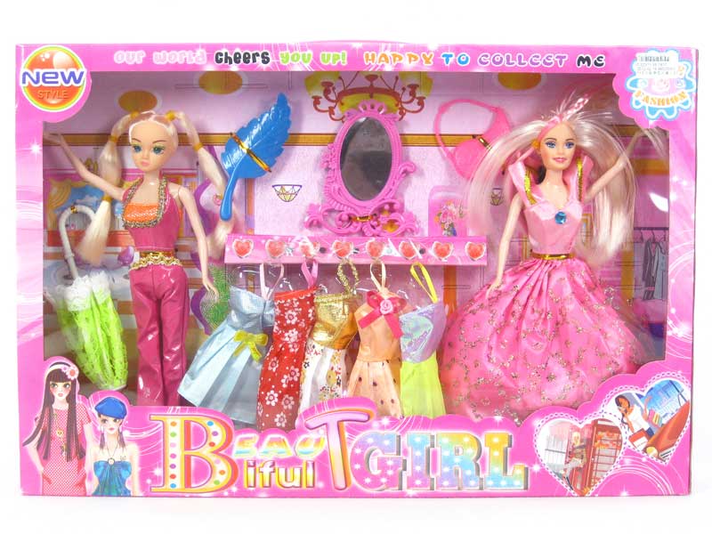 11.5"Doll Set(2s) toys