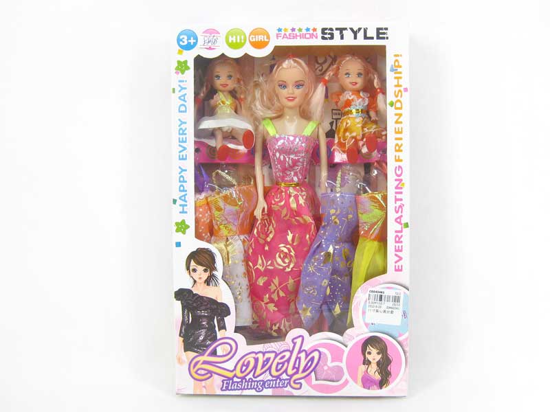 11inch Solid Body Doll Set toys