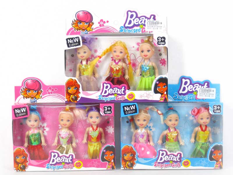 3.5＂Doll Set(3in1) toys