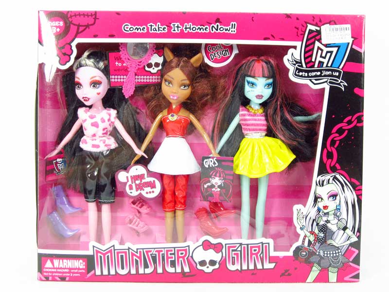 10"Doll Set(3in1) toys