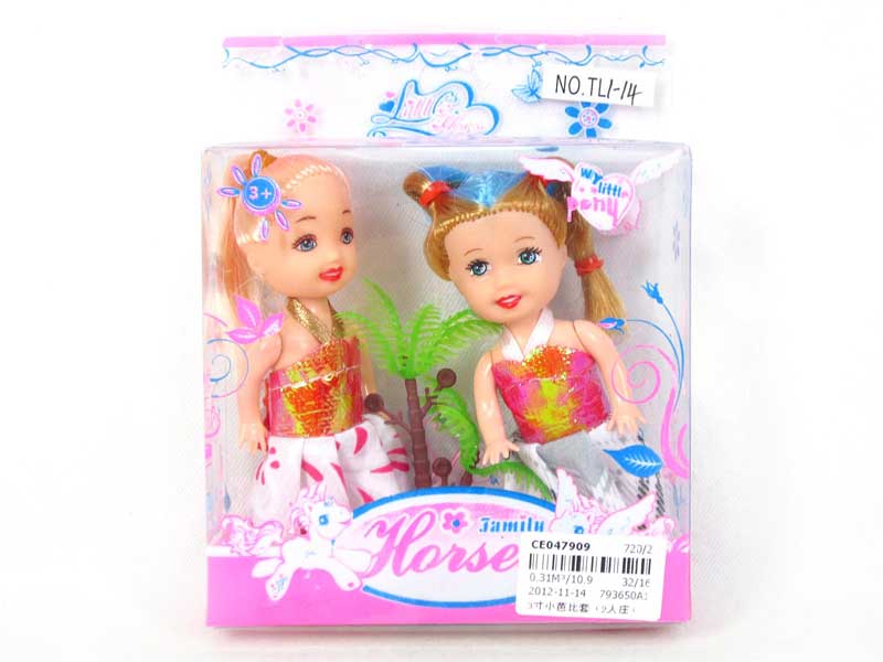 3"Doll Set(2in1) toys