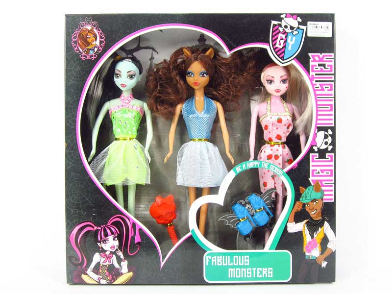 11" Doll Set(3in1) toys
