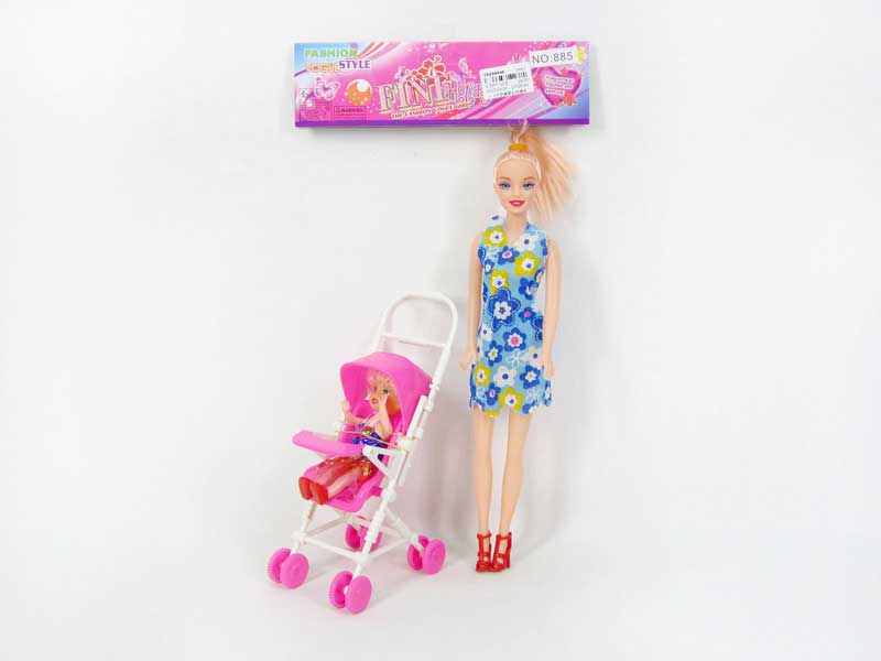 11.5inch Empty Body Doll & Go-Cart toys