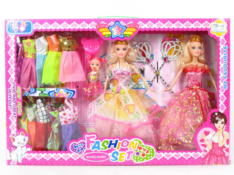 11" Doll Set(2in1) toys