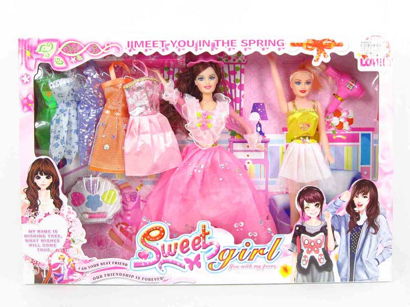 11"Doll Set(2in1) toys