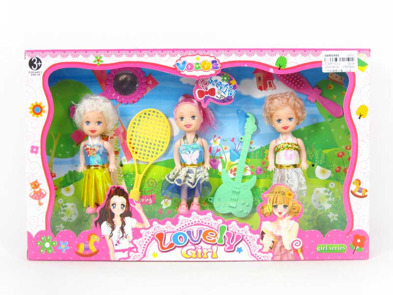 3"Doll Set(3in1) toys