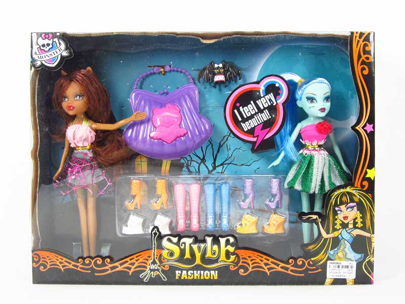 9" Doll Set(2in1) toys