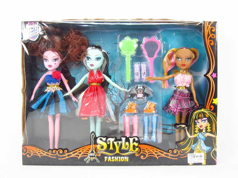 9" Doll Set(3in1) toys