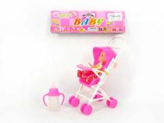 3.5"Doll Set & Go-cart