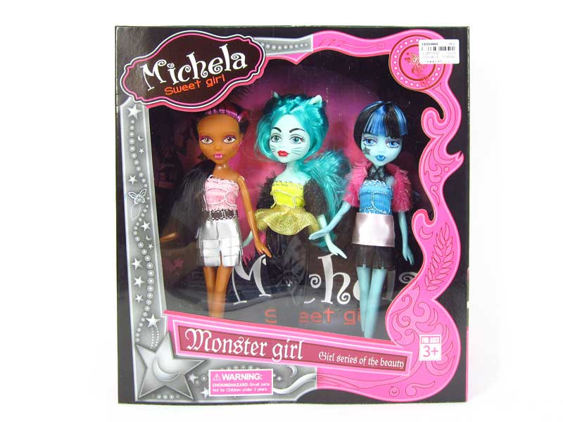 9.5"Doll Set(3in1) toys
