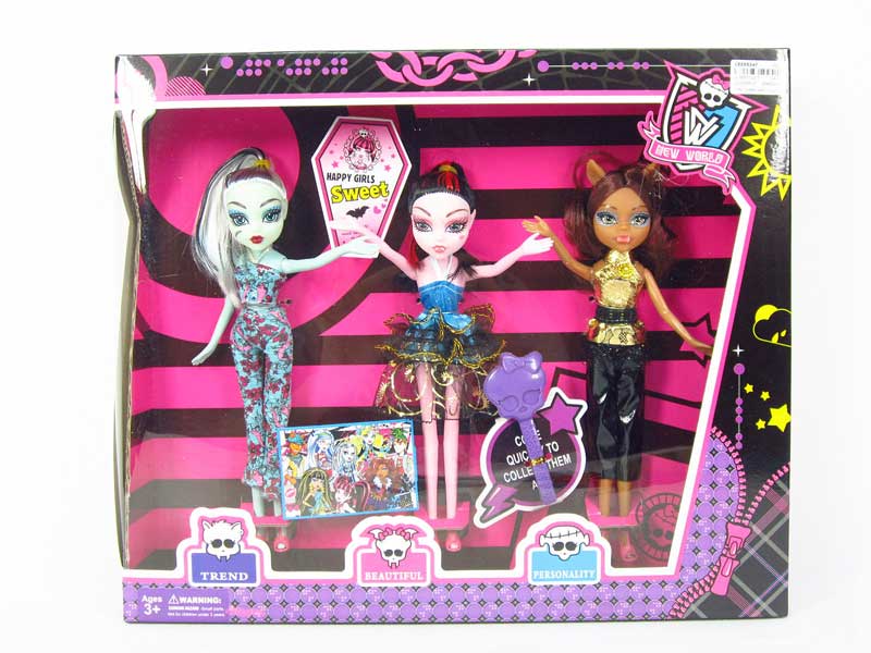 9 inch Doll Set(3in1) toys