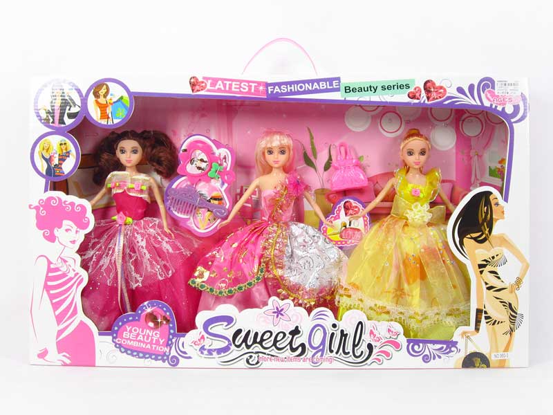 Doll Set(3in1) toys