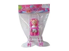 3.5inch Doll & Go-cart