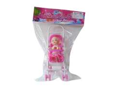 3.5inch Doll & Go-cart