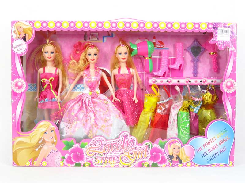 11inch Solid Body Doll Set(3in1) toys