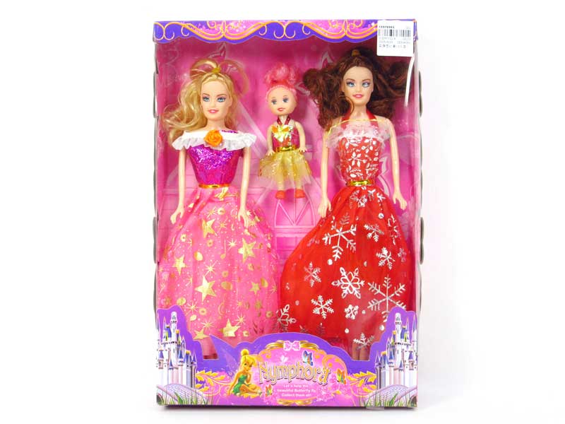 Solid Body Doll Set(3in1) toys