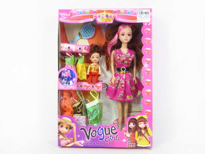 11inch Solid Body Doll Set toys