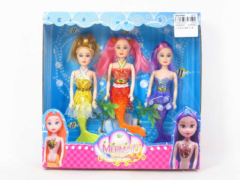 7inch Mermaid Set(3in1) toys